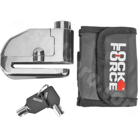 ANTIVOL BLOQUE DISQUE CHROME LOCKFORCE AVEC ALARME