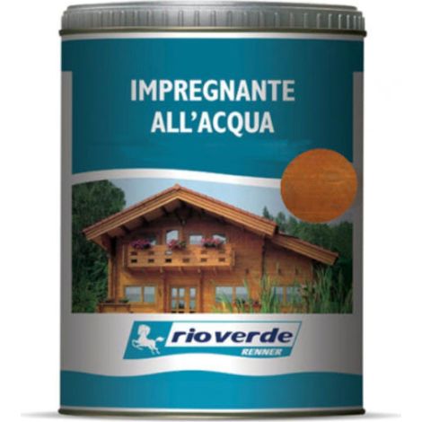 Renner rm 750ml impregnante ecologico base acqua per esterni ed interni, colori disponibili  noce (1/5)