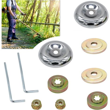 Accessoires pour tondeuse à gazon avec outil multifonction, adaptateur pour tête de coupe-bordures, tige de connexion, accessoire AquaForge. (1/5)