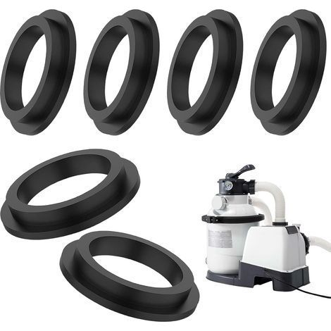 6 Pièces Rondelles en Caoutchouc pour Pompe à Sable, Joints Toriques pour Piscine,Joints Toriques de Rechange pour Piscine,pour Intex 26323CA,26323EH,26331CA,26331EH,26337EH (1/5)