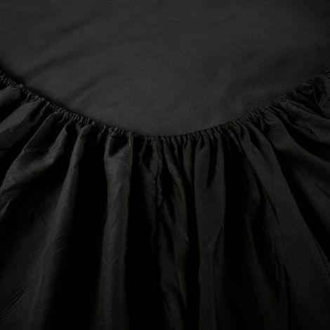 Parure de draps - - Luxe 4 pièces - Microfibre - Poches profondes - Noir ENEAOCT (1/3)
