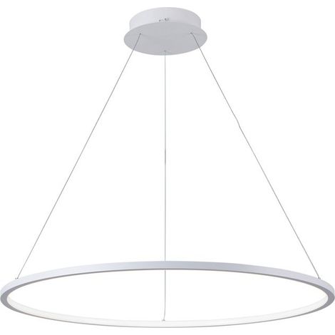 Lampada a sospensione LED anello bianco 48W Vinola (1/2)