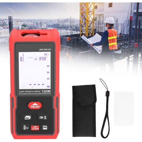 La règle de mesure infrarouge de haute précision SW-DS120 et le télémètre laser sont utilisés pour mesurer la distance, la surface et le volume. (1/5)