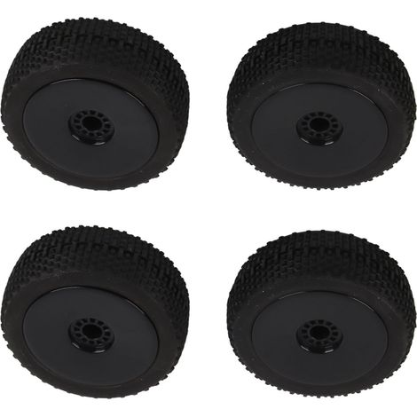 RC-Gummireifen, optimaler Grip, hohe Abriebfestigkeit, 17 mm flexible Räder für Redcat (schwarz). (1/4)