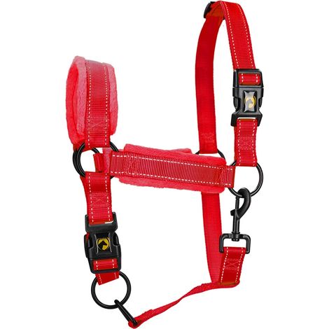 EXCELLENT taglia PULEDRO Cavezza ROSSA in nylon SUPERIOR (1/3)