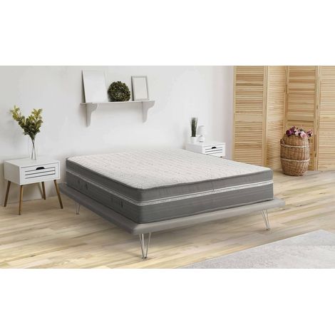 Talamo Italia Colchón doble Carmela, Colchón de Memory Foam y Micromuelles embolsados, 100% Made in Italy, Antiácaros e hipoalergénico, Cm 160x200h32, con embalaje reforzado (1/5)
