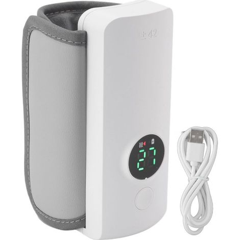 Sac thermique pour bouteille de lait ABS PU 3000mah X 2P 7.4V 2A 18W, isolé, chargeur USB, outil Portable d'allaitement pour bébé pour le lait maternel (1/5)