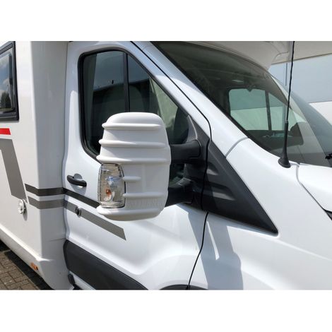 Coques Bumper De Protection Pour Rétroviseur Ford Transit à Partir De 2014 - Blanc - Milenco