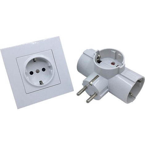rallonges De Prises 2 Pcs - Prises Lectriques - Prises Multi-niveaux - Adaptateurs Multi-niveaux (1/5)