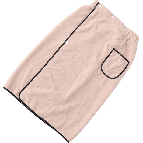 Serviette de Bain Absorbante Haute Densité pour Hommes en Polaire Corail Jupe de Bain Portable à Taille Élastique Salle de Sport Voyages (1/5)