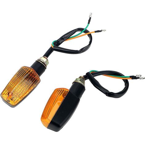 clignotant Moto, 4 Pices 12v Clignotants Moto A Ampoule, , Petites Flches De Moto Universelles Pour Atv Scooter Quad Cruiser Off Road, Couleur Amb (1/4)