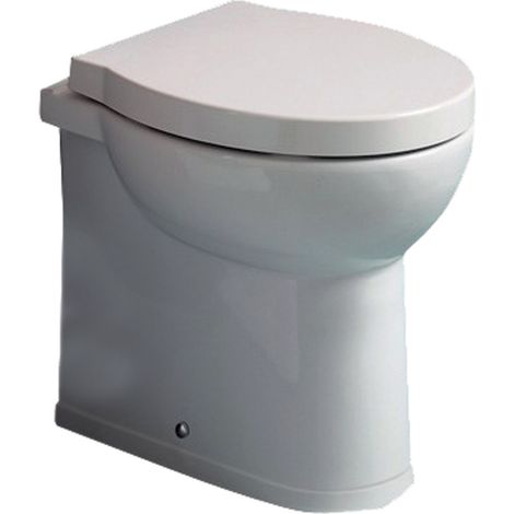 Water Short filomuro rialzato cm. 48x37 bianco lucido di Ceramica