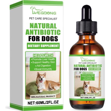 Complément alimentaire pour chiens favorisant leur santé. 60 ml. Complément alimentaire spécialement formulé pour les chiens. (1/5)