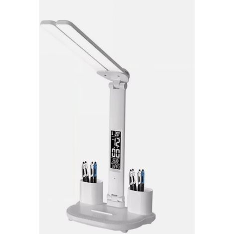 LAMPE DE BUREAU LED, LAMPE DE TABLE, LAMPE DE LECTURE À INTENSITÉ RÉGLABLE, LAMPE DE BUREAU AVEC PORTE-STYLO (1/5)