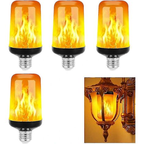 Filiyano – guirlande lumineuse de Noël – Ampoule LED effet flamme E26/E27, mode scintillement, guirlande lumineuse de Noël (lot de 2) (1/4)