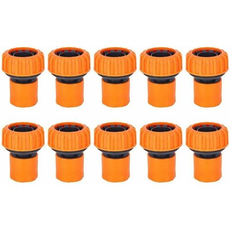 Ahlsen 10 Stück Kunststoff-Gartenschlauch-Schnellverbinder, Gartenschlauch-Verbinder, Schnellverschluss-Set, Schlauchanschlüsse und Adapter für die Gartenbewässerung