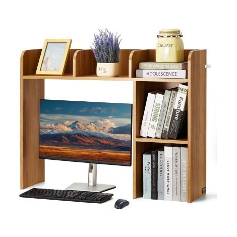 Étagère à Poser sur Bureau à 2 Niveaux Bibliothèque de Bureau 94 (1/5)