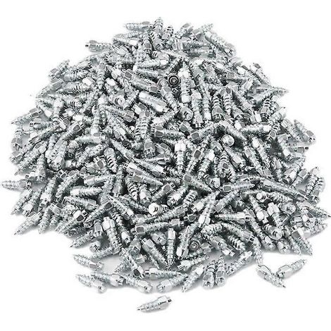 100 12mm Reifenspikes, Hartmetall-Radmuttern, Schneespikes, geeignet für Pkw-/SUV-/ATV-/UTV-Reifen.