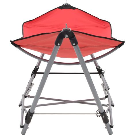 Hamac avec support pliable Rouge (1/5)