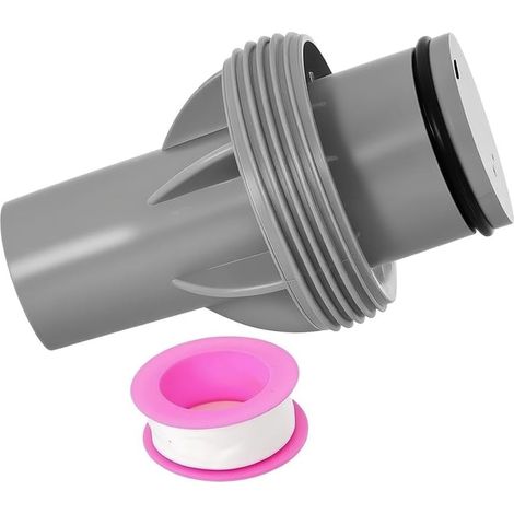 Adaptateur de tuyau de piscine 38 mm pour système de pompe à filtre de piscine Coleman P6916 (simple + ruban PTFE) (1/5)