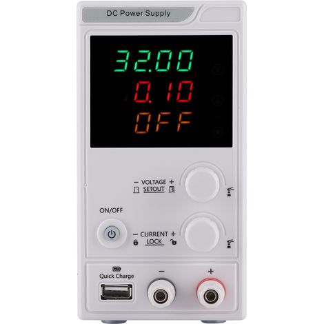 Alimentation régulée 30V 10A DC, bloc stabilisé mini 220V pour maintenance électrique, prise UE (1/5)
