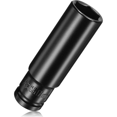 17mm Hex Socket Wrench Insert 1/2" Hex Socket CV Steel Hex Socket Wrench Impact Driver Torque Wrench 78mm Length (1/5)