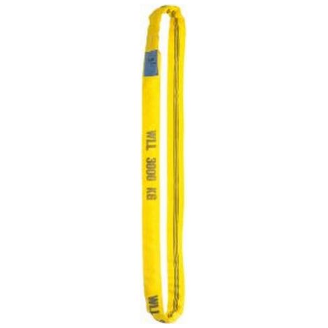 Elingues rondes, Portée de l'élingue : 4 m, Capacité de fixation 1, simple directe 4000 kg, Capacité de fixation 2, simple brassière 8000 kg (1/2)