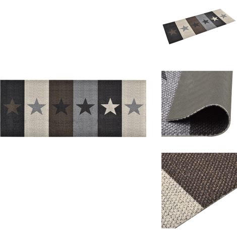 Tapis de sol de cuisine lavable Étoile 60x180 cm - Tapis De Sol - Tapis De Cuisine - Paillasson - Tapis Entrée - Tapis Décoratif (1/5)