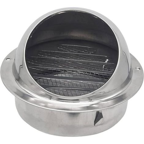 Grille D'Évacuation - Acier Inoxydable - Diamètre 100 mm - Pour Système De Ventilation - 1 Pièce (1/4)