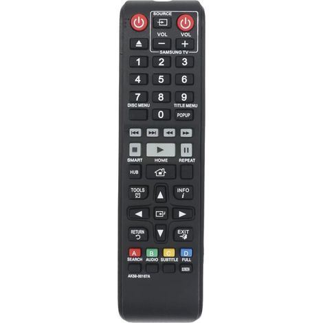 AK59-00167A Replacement Remote Control for Samsung Blu-Ray Player BD-J7500/ZA BD-J7500/Z BD-J6300 BD-J6300/ZA BD-F6500 BD-F7500 UBD-K8500 UBD-K8500/ZA BD-K8500 BD-F7500/ZA BD-JM63C (1/5)