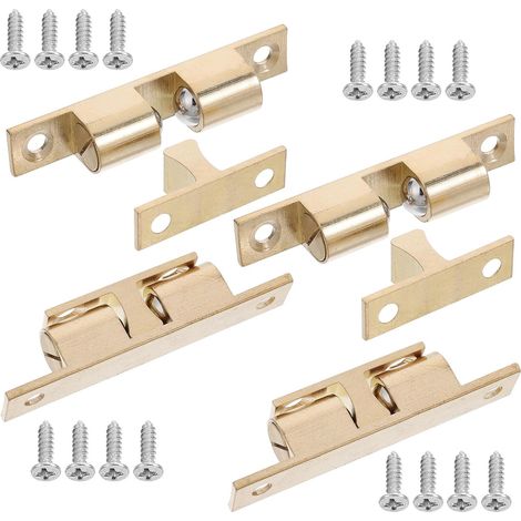 VALICLUD Lot de 4 verrous à double bille en laiton doré pour (1/5)