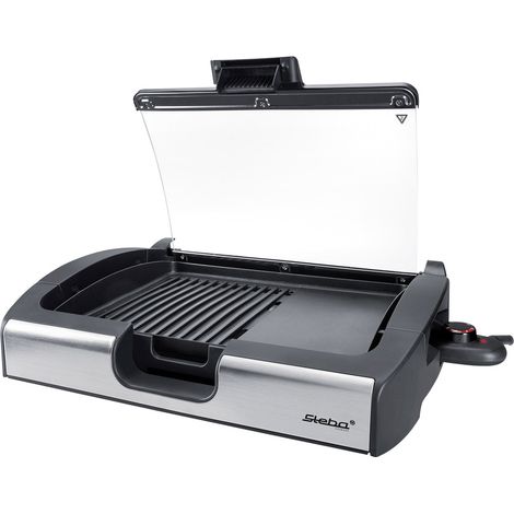Steba VG 200 Tisch Elektro-Grill mit Glasdeckel Schwarz, Glas (1/5)