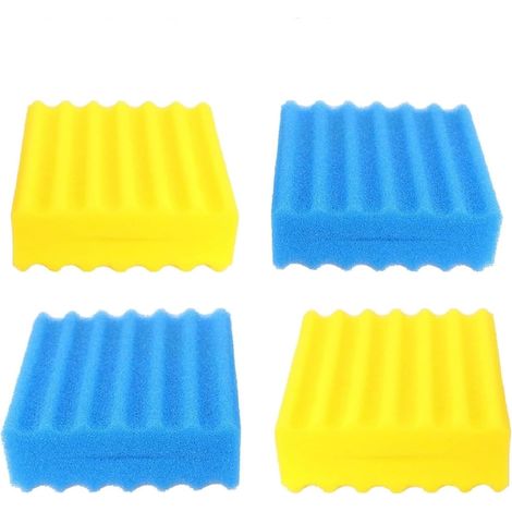 Generisch Éponges filtrantes de rechange compatibles avec les filtres de bassin Sunsun CBF-200T CBF-350 CBF-350B CBF-350C CBF-550 2 en 1 bio filtre éponge pour bassin d'ornement, eau propre (1/5)