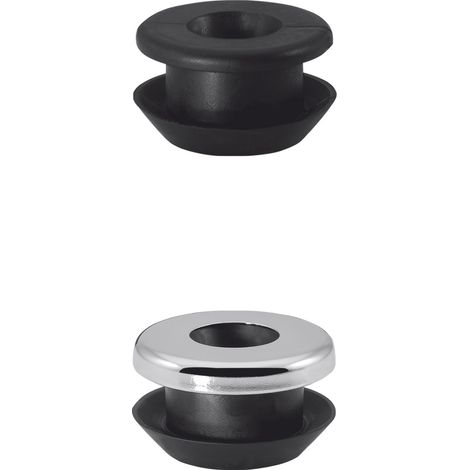 STEDO MÜLET-URINAL-VERBINDER, 602810, SCHWARZ + ROSETTE 12,5