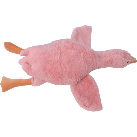 Oie en peluche rose, jouet mignon et doux pour enfants et adultes, coussin décoratif pour chambre ou canapé. (1/5)