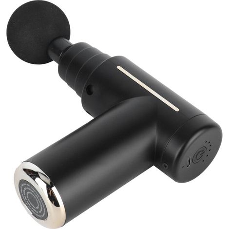 Mini pistolet de massage tissus profonds - Portable maison - Soulagement douleurs musculaires - Noir