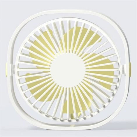 Mini-USB-Ventilator, tragbare Klimaanlage, kühlender Tischventilator, verstellbare Rotation, tragbar für Schlafzimmer, Sommer, Weiß (1/4)