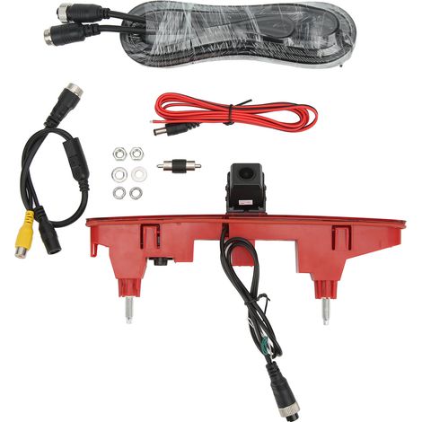 GARRYFIZH Caméra de recul avec feu stop, grand Angle 170 °, montage haut, arrêt de remplacement pour citroën Berlingo 2008 – 2016