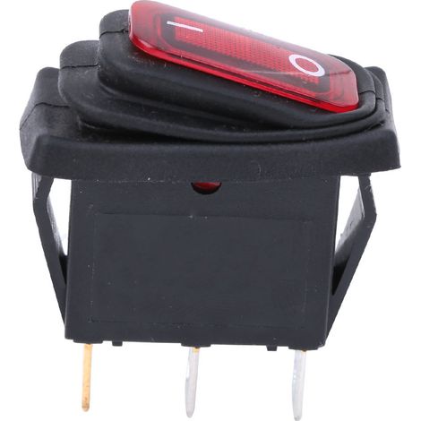 3 Stück wasserdichte Lichtschalter, 3-polig, Schiffstyp, Ein/Aus, 250 V AC/125 V AC, für LightRed (1/5)