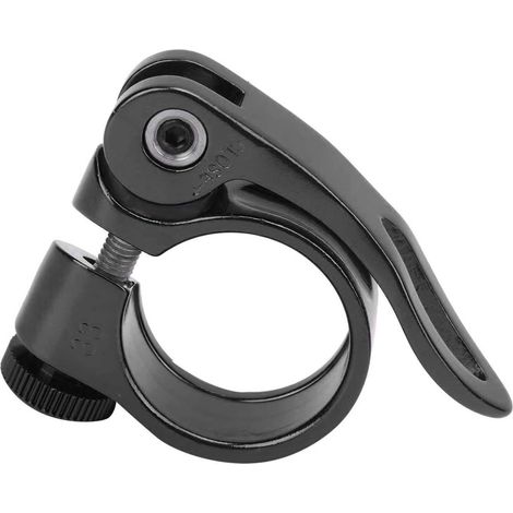 Collier de Selle de Vélo 28.6mm en Alliage d'Aluminium, Bride de Tube de Selle Durable, Accessoire Vélo Noir (1/5)