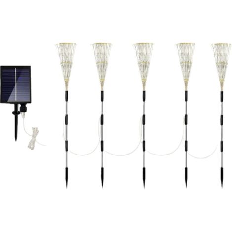 1 Ensemble Solaire Éclairage Paysager Solaire Lampes Solaires Extérieures Patio De Plein Décoration Extérieure Solaire,multicolore (1/4)