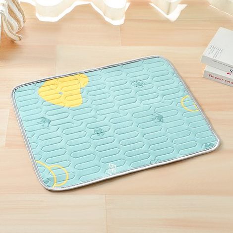 Alfombrilla refrescante para mascotas, cama auto, transpirable, no tóxica y cojín de suelo reutilizable para jaula, Estilo 2, XXL 9070cm (1/5)