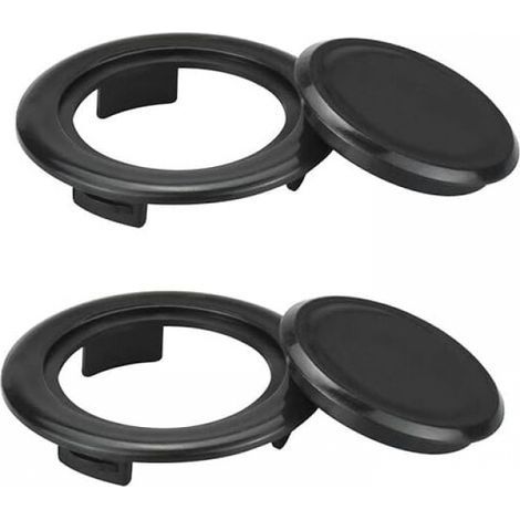 Lot de 2 anneaux de protection en plastique pour parasol de table, 42 mm, anti-casse, anti-usure, résistant au soleil, anneau de table pour parasol d'extérieur (1/5)