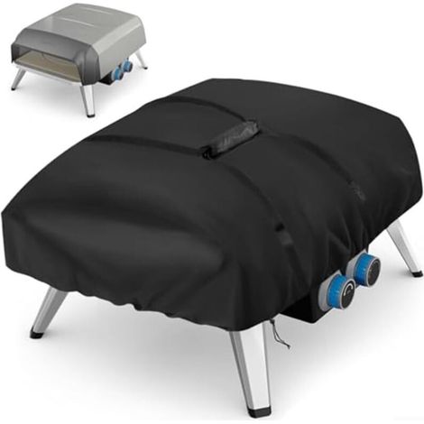 Housse de four à pizza avec sac de rangement pour four à gaz Tefal imperméable et coupe-vent en tissu Oxford 420D avec cordon de serrage, 71 x 52 x 35 cm, protection pour barbecue résistant aux (1/5)