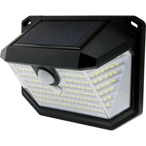 IluminaShop - Aplique LED Solar 4W Con Sensor Movimiento IP65 (Pack 2 Unidades)  Blanco Frio 6500K (1/5)