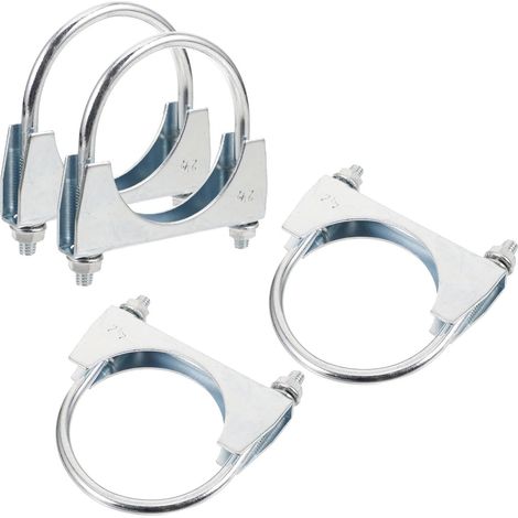 4 Pièces Collier de Serrage en U pour Tuyau, Selle 2 Pouces (1/5)