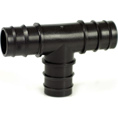 RACCORDO A T PORTAGOMMA PER TUBO IN POLIETILENE  mm. 25x25x25 50.00 pz
