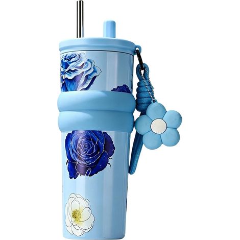 Gobelet isotherme en acier inoxydable, boîte à café avec couvercle robuste, tasse de sport avec revêtement élégant, dimensions : 27 x 7 cm, mug de voyage étanche pour la maison, le bureau et le campin