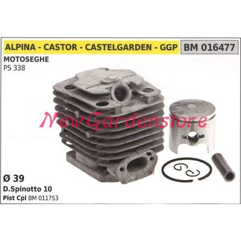 Cilindro pistone segmenti ALPINA motore motosega PS 338 016477