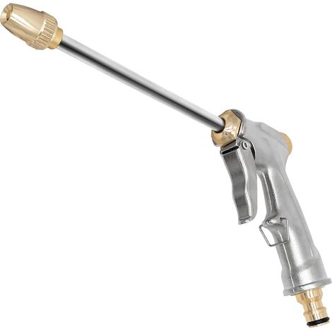 [JAMAIS UTILISÉ]Pistolet à eau en métal, pulvérisateur de jardin haute pression pour lavage de voiture, arrosage de jardin/pelouse (1/5)